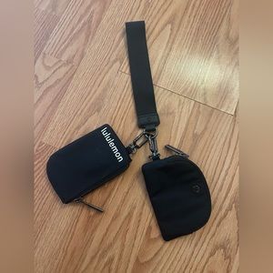 lululemon athletica Black Key & Card Holder Set